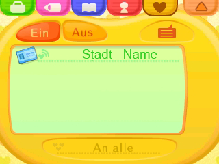 An example of the Best Friends list in Animal Crossing: New Leaf